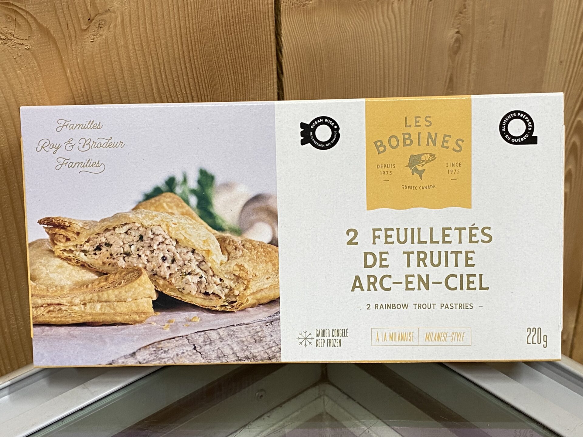 Feuilletés de truite à la milanaise